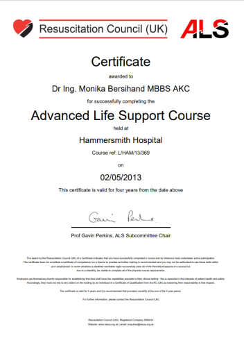 ALS 2.5.2013 Certificate